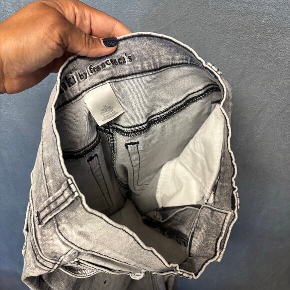 Franki by Francesca’s Girls Gray Star Embellished Jeans Size 14 Y2K Aesthetic - Picture 7 of 10